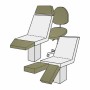 Medixwell Tabouret Hoes badstof "Mega" ZAND